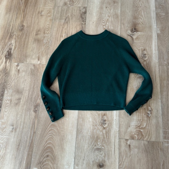 Sézane Set - Naelle Skirt & Sami Knit Sweater in Sold-Out Hunter Green - Picture 2 of 6